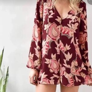NWT Show Me Your Mumu Bailey Tie Back Romper &